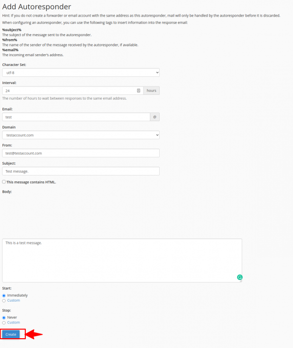 Easy Autoresponder How to setup an autoresponder for your email account using cPanel ...