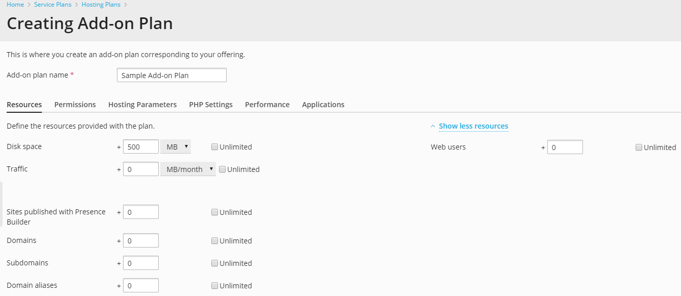 Add Plan How to setup Add-on Plans? – QualiSpace Knowledge Base